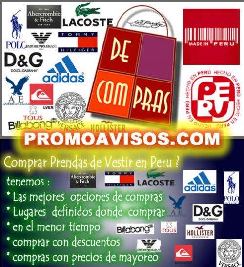 Donde puedo comprar ropa peruana de marcas mas cotizadas en peru en Fray  Bentos - Ropa y calzado | 123413