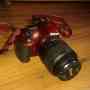Camara Nikon D3200 24.2 Mp Roja, Estuche Y Accesorios